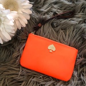 Kate Spade neon wristlet
